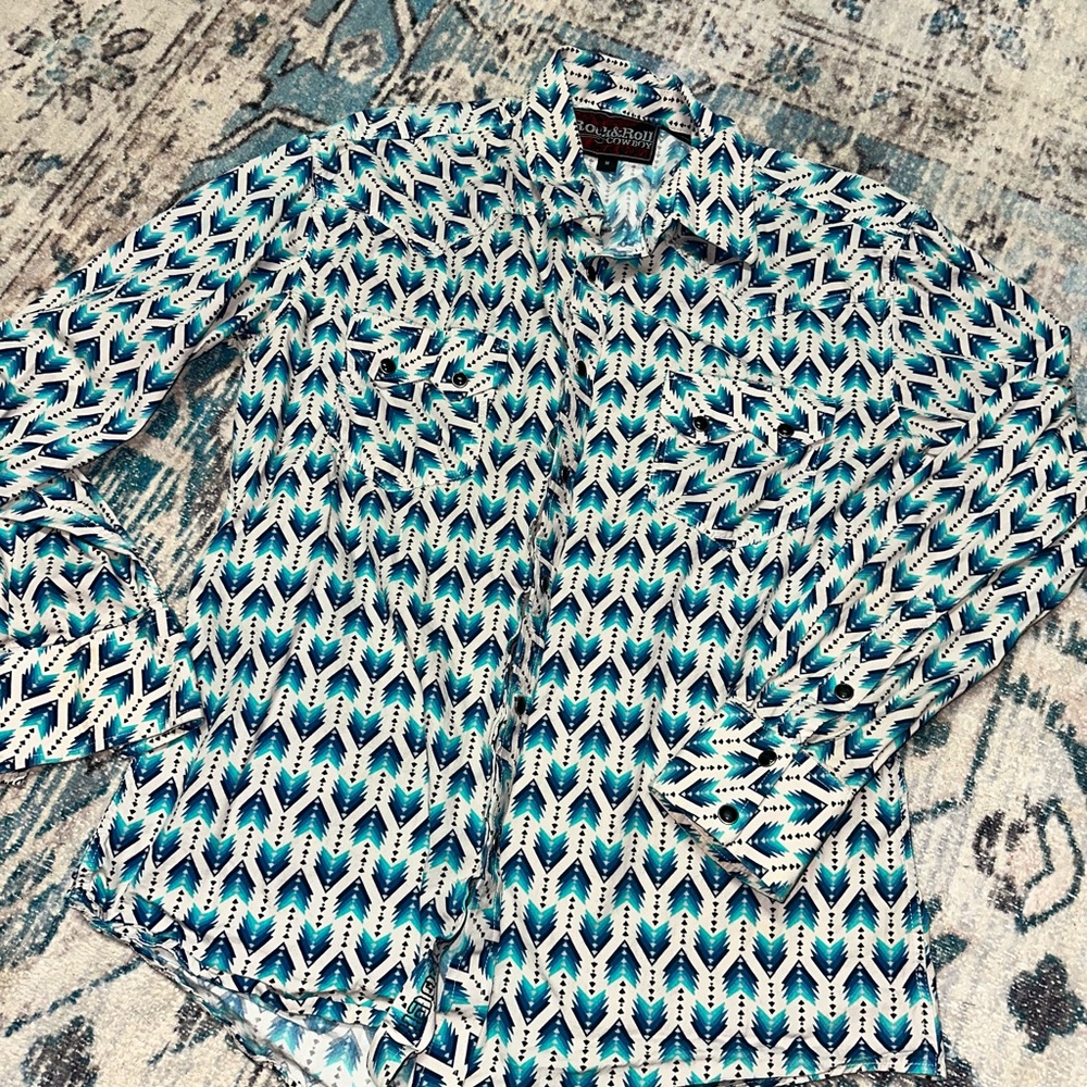 Rock & Roll Cowboy Pearl Snap Black